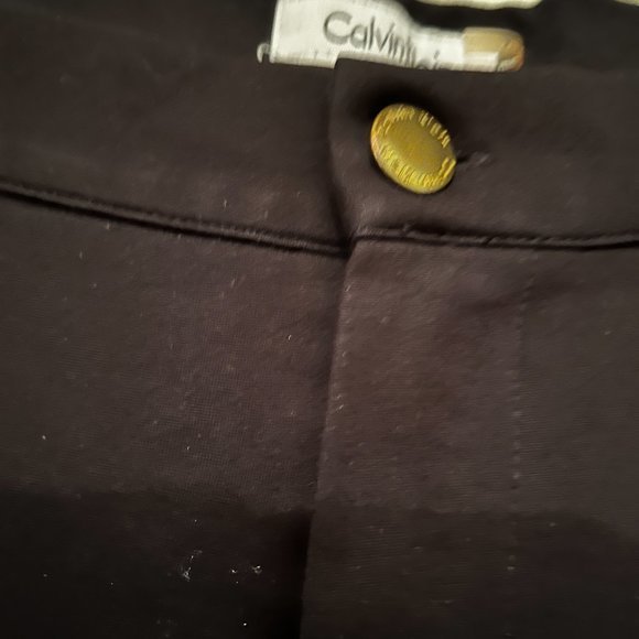 Calvin Klein Slim Fit Black Pants with Zipper Front Pockets – Size 6 - Picture 6 of 11
